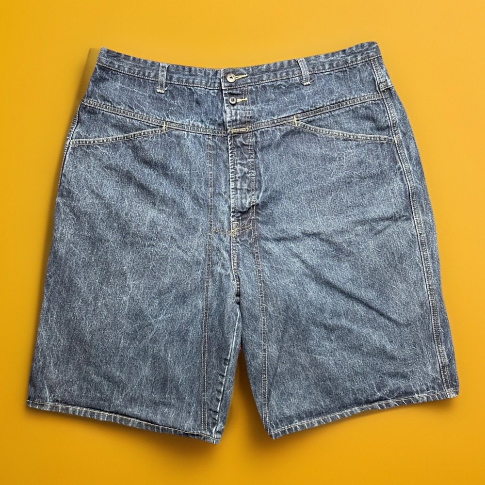 Y2K Marithe Francois Girbaud Shorts Mens Denim Baggy Skater Size 40x11 Blue